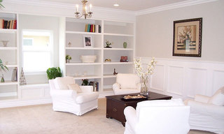 现代简约风格大气白色客厅飘窗装修图片