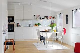 简约风格简洁白色厨房橱柜设计