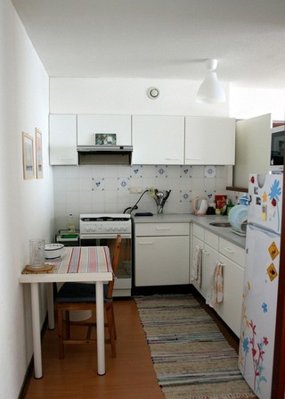 简约风格简洁白色厨房橱柜安装图