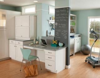 简约风格简洁绿色厨房橱柜设计