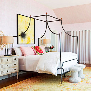 欧式风格浪漫粉色卧室改造