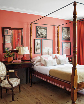 欧式风格浪漫粉色卧室装修图片