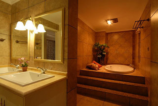 欧式风格舒适卫生间浴缸效果图