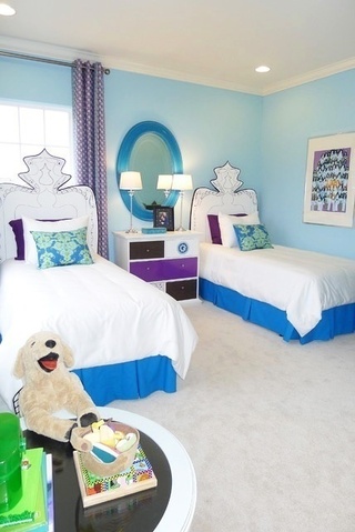 简约风格可爱儿童房床图片