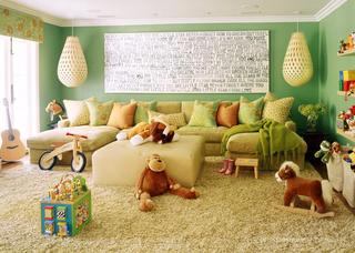 欧式风格可爱绿色儿童房装修效果图