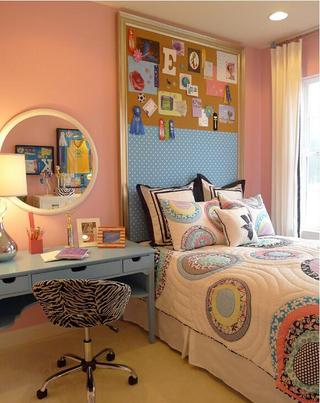 欧式风格可爱粉色儿童房设计图