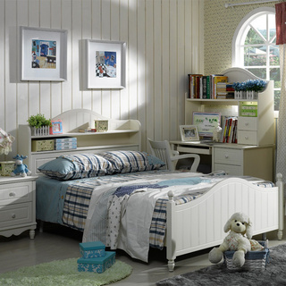 欧式风格可爱儿童房床效果图