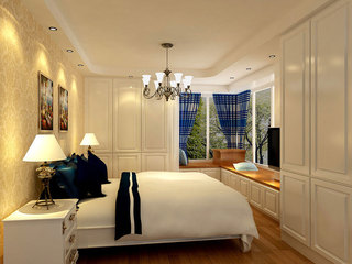 地中海风格浪漫卧室吊顶设计图纸