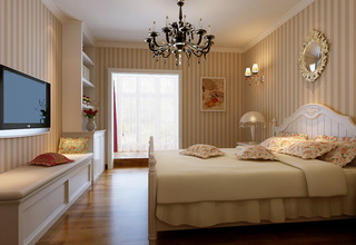 地中海风格浪漫卧室吊顶设计图