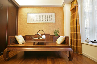 中式风格古典客厅飘窗设计图纸