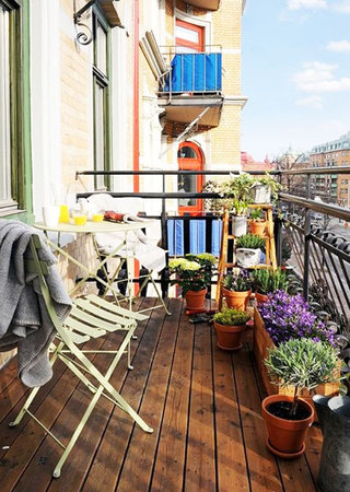 北欧风格简洁阳台设计图