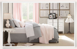 美式风格可爱儿童房床上用品图片