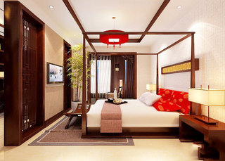 中式风格大气卧室装潢