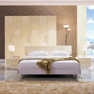 简约风格简洁板式床图片
