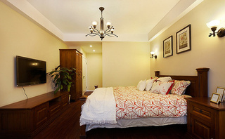 欧式风格卧室实木床图片