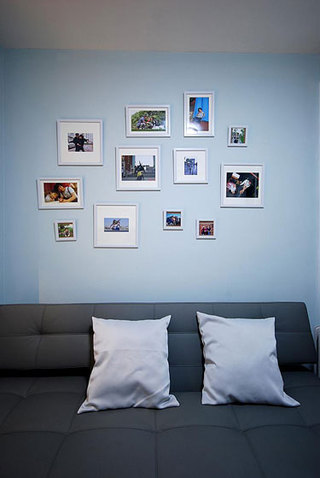 现代简约风格温馨5-10万100平米沙发背景墙装修图片