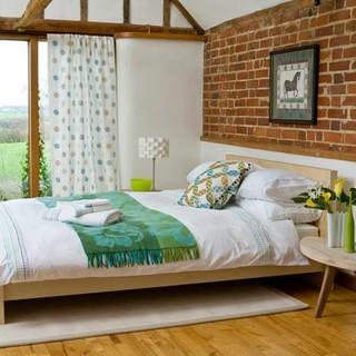 田园风格绿色卧室床效果图