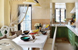 美式风格二居室温馨厨房设计