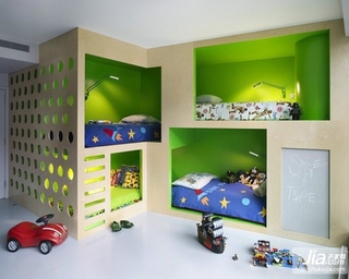 经典双胞胎儿童房装修效果图大全2012图片装修效果图