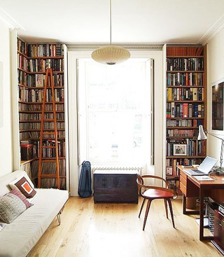 欧式风格实用客厅书架图片
