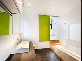 彩色卫浴间效果图 16款清新洗手台设计