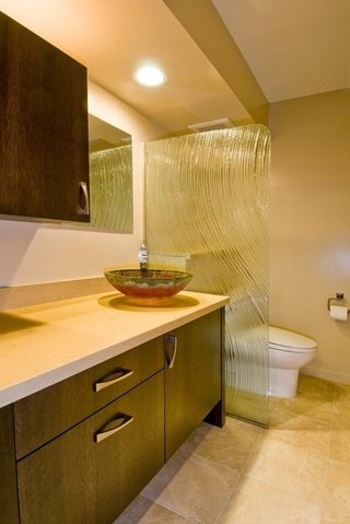 美式风格黄色洗手台效果图