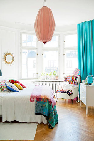 北欧风格舒适卧室地板图片