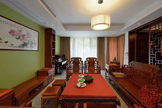 中式风格别墅奢华20万以上客厅装修图片