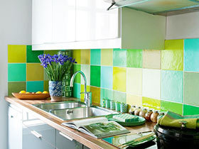 14款瓷砖效果图 让厨房更整洁
