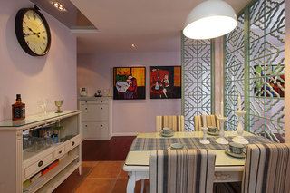 新古典风格三居室温馨100平米设计图