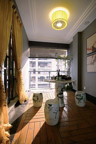 中式风格别墅古典黑色装修效果图