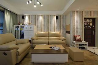 现代简约风格四房小清新130平米客厅沙发沙发效果图