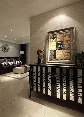 现代简约风格二居室时尚5-10万80平米装修效果图