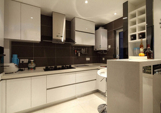 现代简约风格二居室时尚5-10万80平米厨房效果图