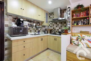 田园风格一居室3万-5万40平米厨房设计图纸