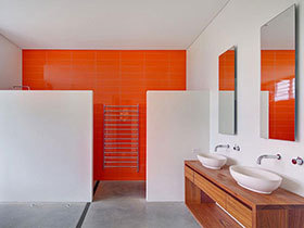 清新卫生间设计 17张彩色洗手台图片