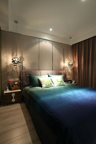 现代简约风格二居室时尚15-20万90平米卧室设计