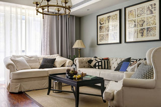 简约风格三居室浪漫客厅沙发沙发效果图