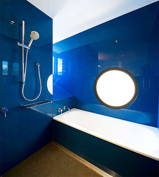 蓝色卫浴间瓷砖瓷砖效果图