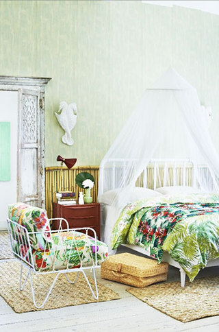 绿色卧室壁纸壁纸效果图