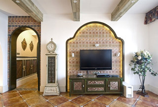地中海风格三居室100平米设计图纸