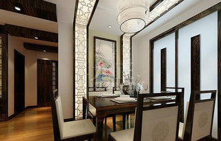 中式风格稳重餐厅吊顶吊顶设计