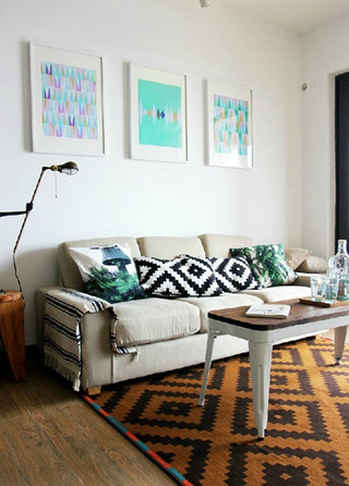 酷感沙发地毯图案设计