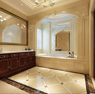 中式浴室柜效果图