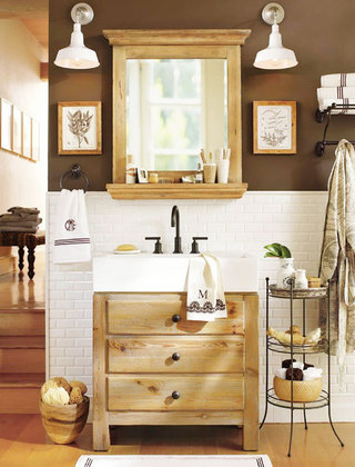 原木色浴室柜设计图