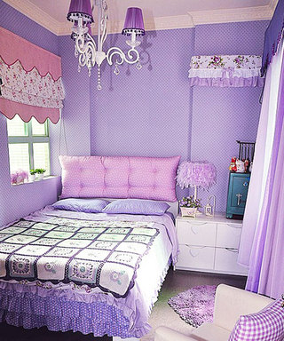 紫色豪华公主卧室