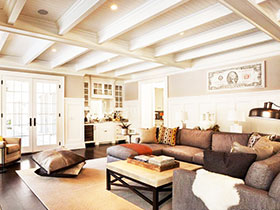 别墅客厅沙发效果图 16图创意设计