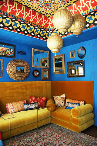 东南亚别墅客厅沙发图片