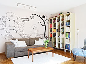 16张手绘沙发背景墙效果图 个性十足