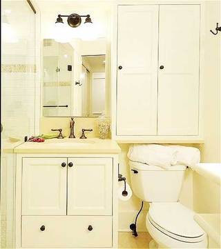 白色浴室柜设计图